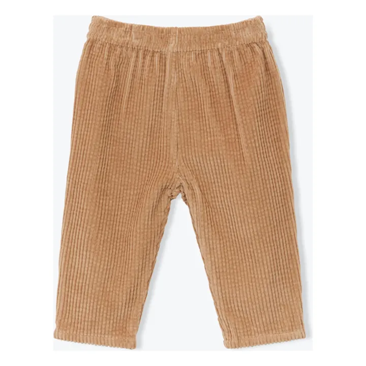 Pantalones de algodón orgánico Gawen | Beige- Imagen del producto n°1