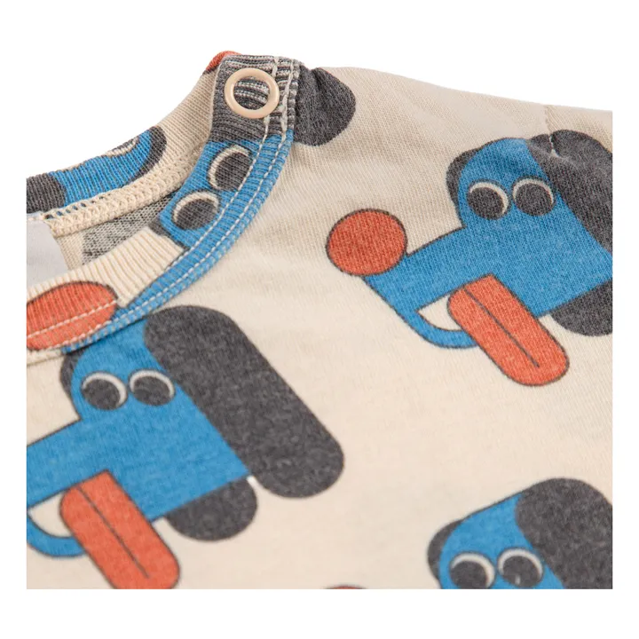 Camiseta Perros Algodón Ecológico | Beige- Imagen del producto n°3