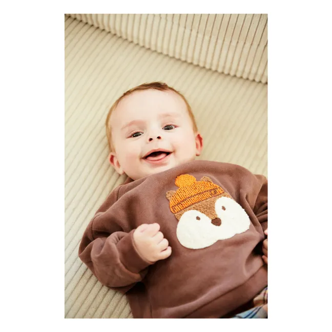 Sweat Gibson Coton Bio | Marron