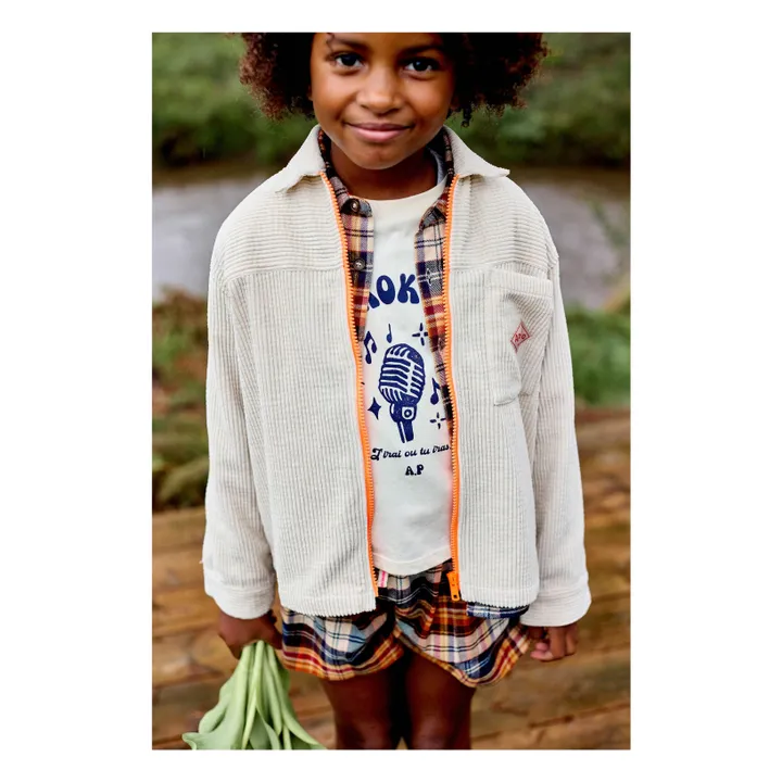 T-shirt Georgine Coton Bio | Ecru- Image produit n°2