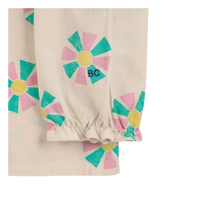 Blouse Col Claudine Coton Bio | Beige