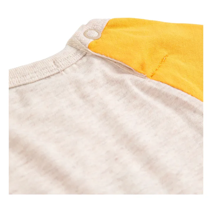 Camiseta de algodón orgánico Colorblock Clover | Crudo- Imagen del producto n°3