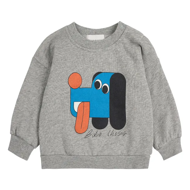 Sweat Chien | Gris chiné