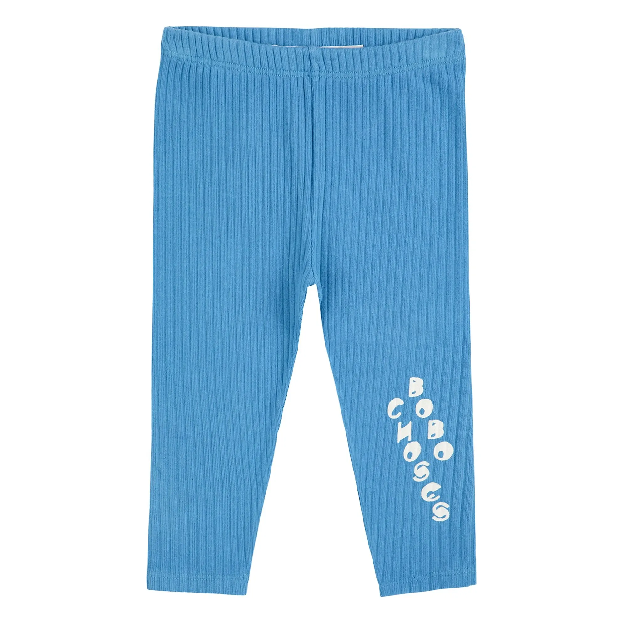 Bobo Choses Blue Ribbed Legging Organic Cotton