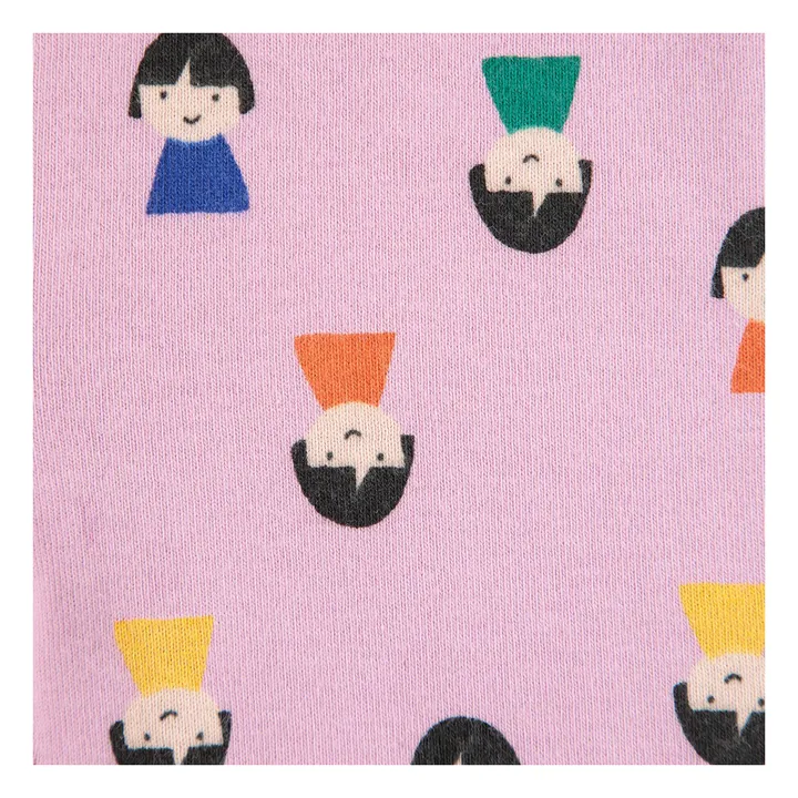 Legging Pions Coton Bio | 	Lilas- Image produit n°1