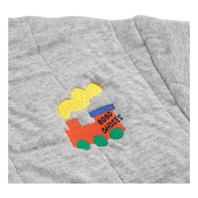 Sweat Matelassé Train | Gris chiné