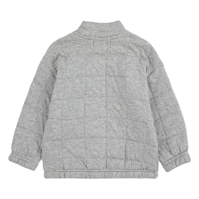Sweat Matelassé Train | Gris chiné