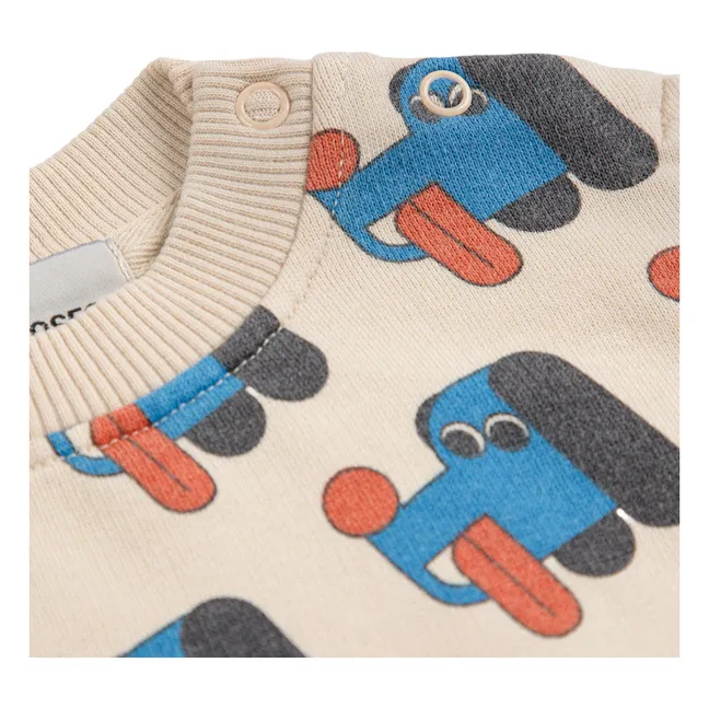 Sweat Chiens Coton Bio | Beige