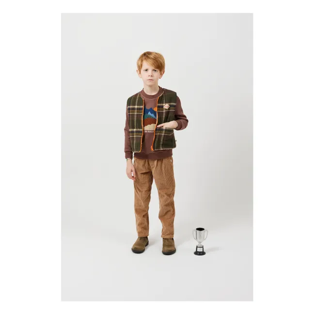 Veste Réversible Giacomo Sherpa | Vert forêt