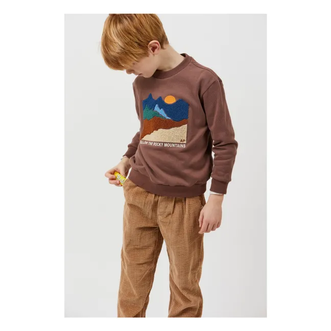 Sweatshirt Gulian Bio-Baumwolle | Braun