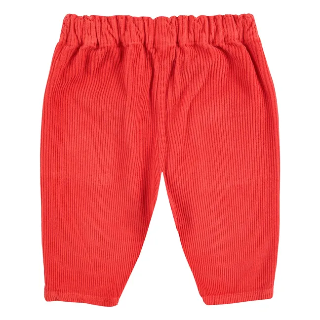 Pantalon Velours Côtelé | Rouge