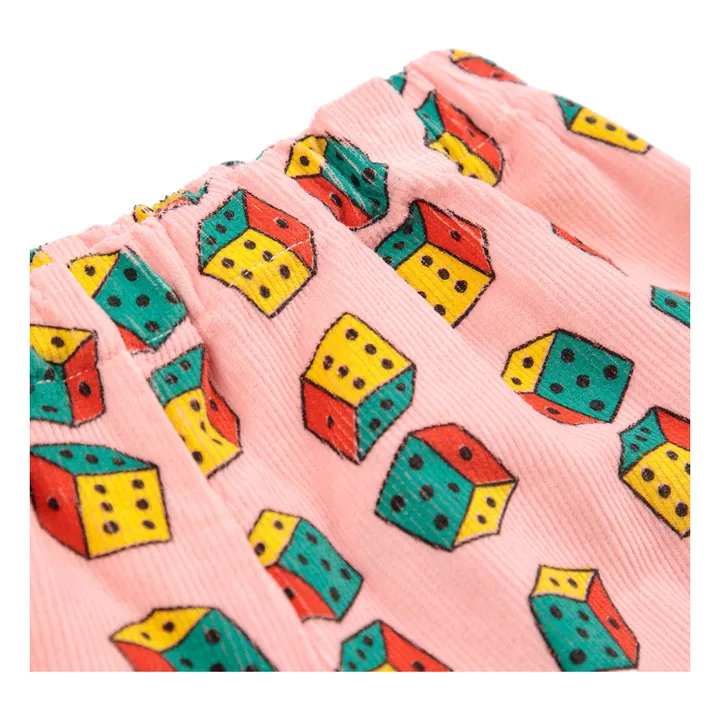Pantalon Dés Velours Côtelé Coton Bio | Rose- Image produit n°7