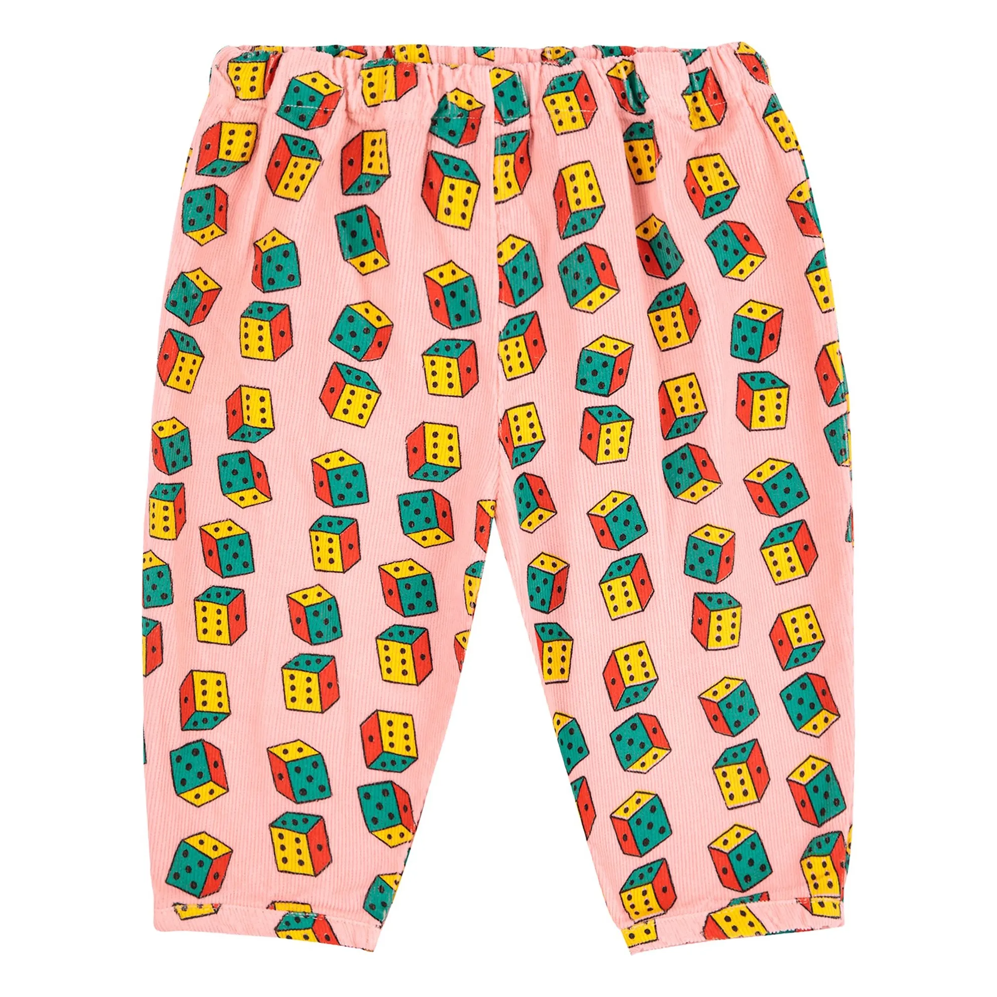 Bobo Choses Pink Organic Cotton Corduroy Diced Pants