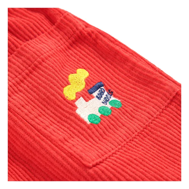 Pantalon Velours Côtelé | Rouge