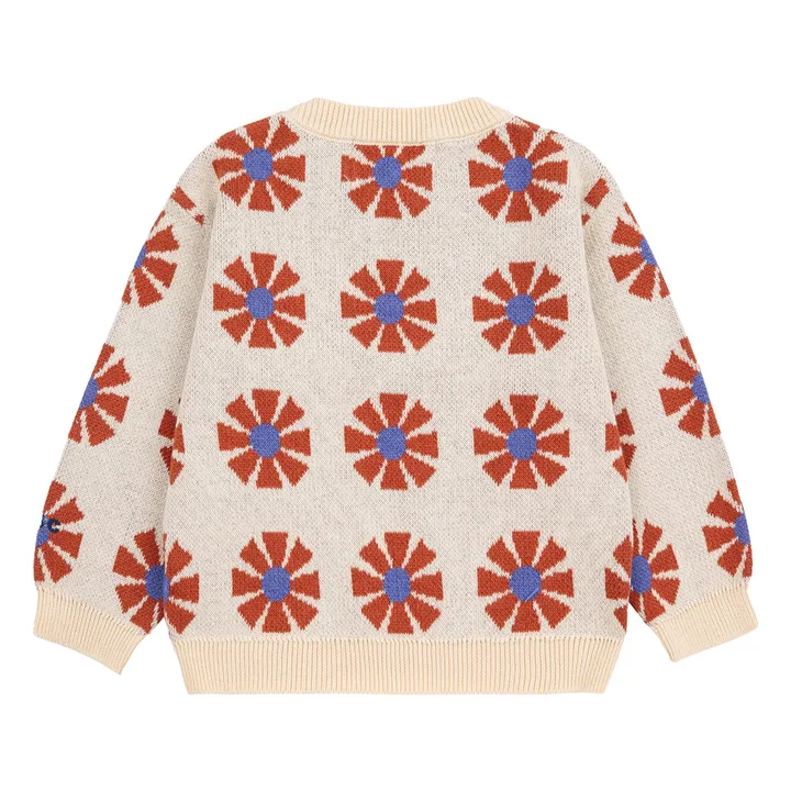 Jersey jacquard de algodón orgánico | Beige- Imagen del producto n°3