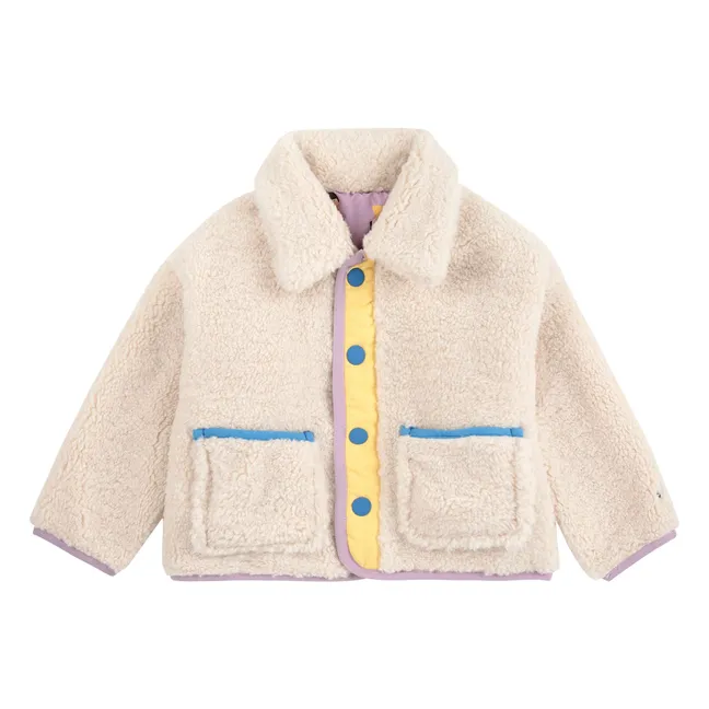 Veste Réversible Façon Sherpa Fibres Recyclées | Lilas