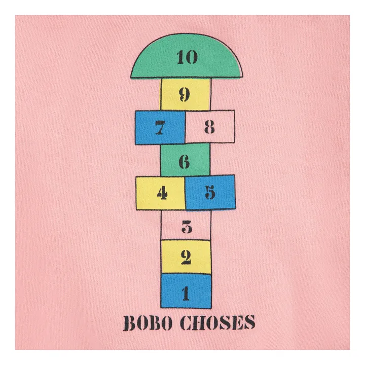 Sudadera Marelle de algodón orgánico | Rosa- Imagen del producto n°4