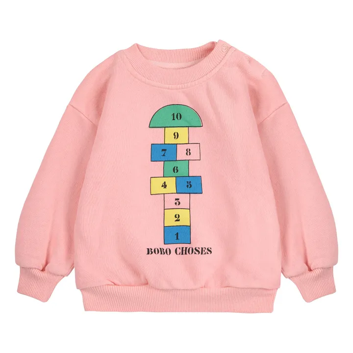 Sudadera Marelle de algodón orgánico | Rosa- Imagen del producto n°0