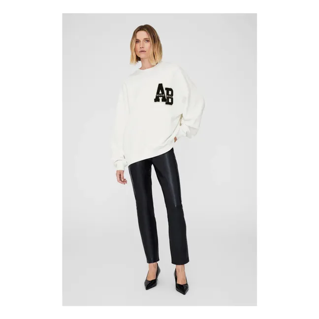 Sweat Miles Letterman | Blanc cassé