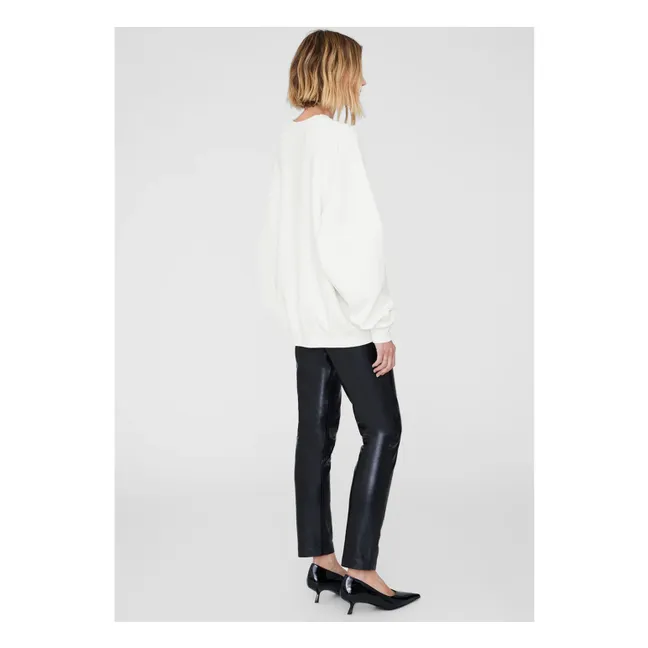 Sweat Miles Letterman | Blanc cassé