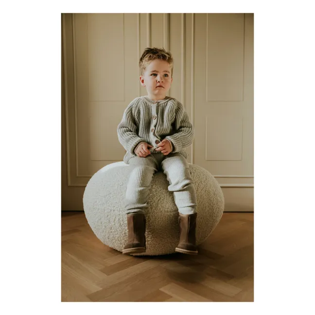 Legging Côtelé Coton Bio | Gris