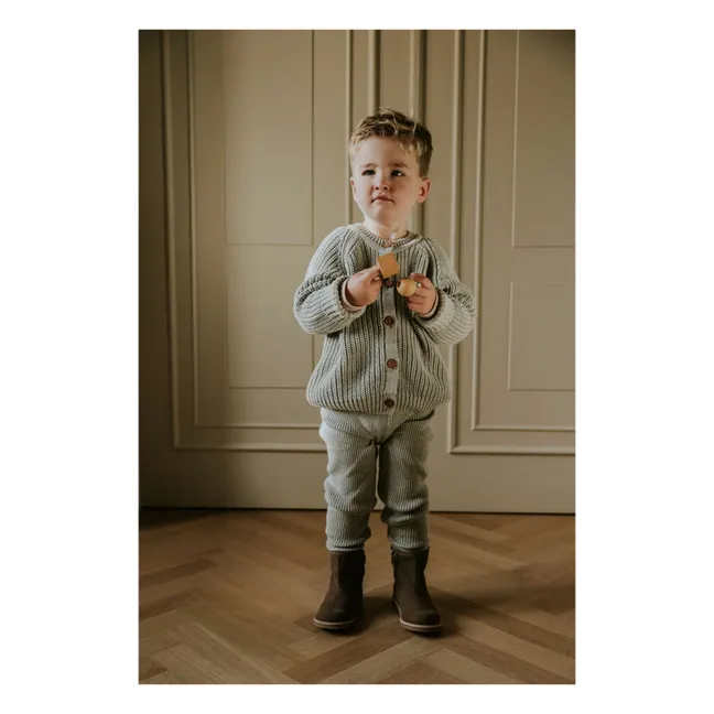 Legging Côtelé Coton Bio | Gris