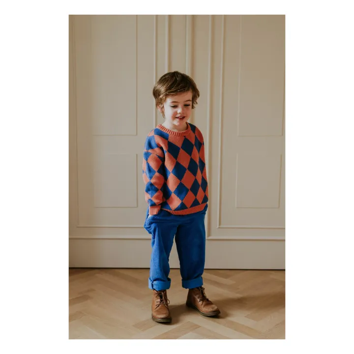 Pantalones de pana ecológica | Cobalto- Imagen del producto n°2