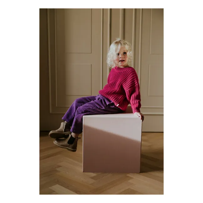 Pantalon Beau Velours Côtelé Bio | Violet