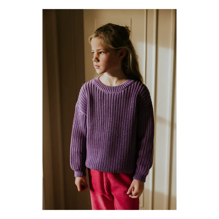 Pantalones de pana ecológica | Rosa Fushia- Imagen del producto n°3