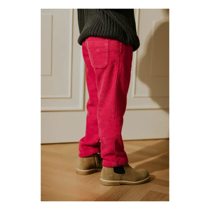 Pantalones de pana ecológica | Rosa Fushia- Imagen del producto n°5