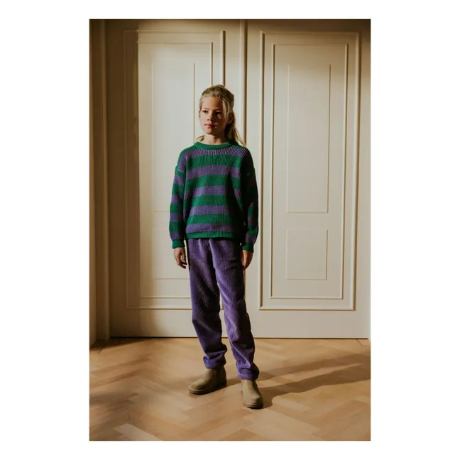 Pantalon Beau Velours Côtelé Bio | Violet