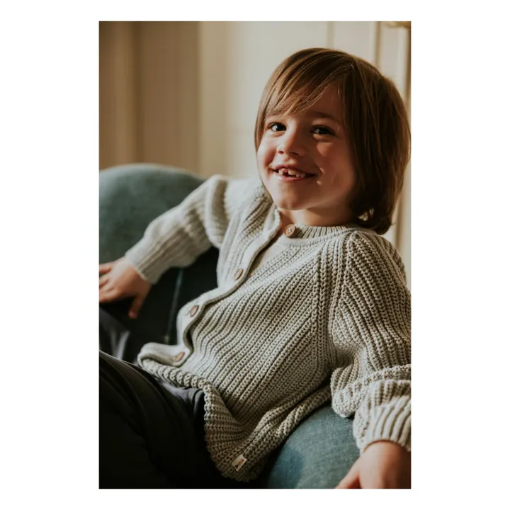 Chaqueta de algodón orgánico | Gris- Imagen del producto n°2