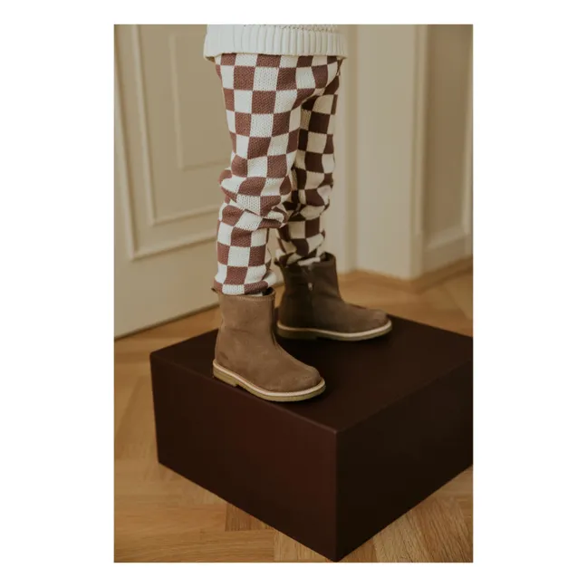 Malla de algodón orgánico Carreaux | Malva