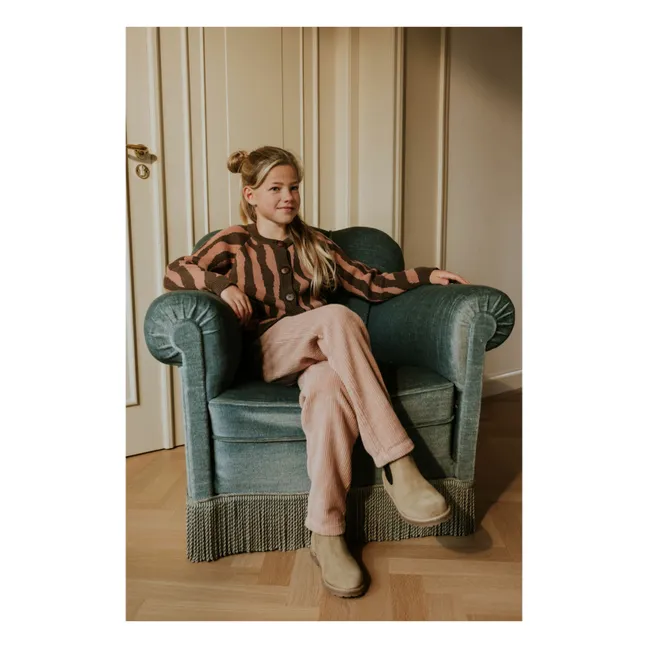 Pantalon Beau Velours Côtelé Bio | Rose pâle