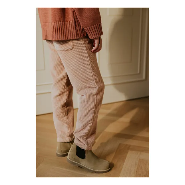 Pantalones de pana ecológica | Rosa Pálido