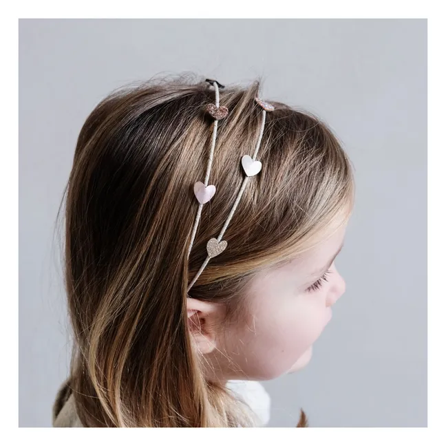 Alice Hearts headband | Pink