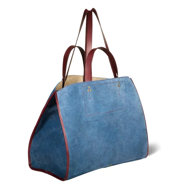 Tote Tasche Léon M Velvet crust | Denim