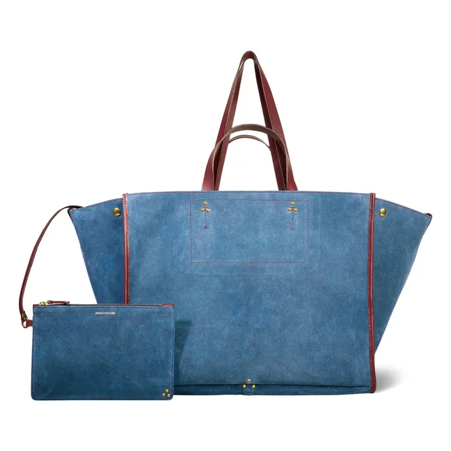 Borsa Léon M in crosta di velluto | Denim