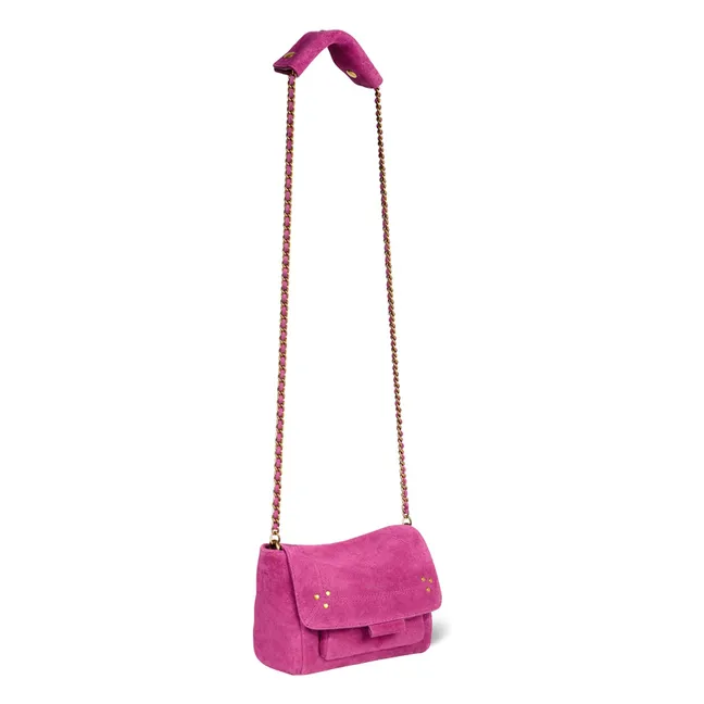 Sac Lulu S Croûte de Velours | Rose fuschia