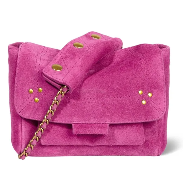 Sac Lulu S Croûte de Velours | Rose fuschia