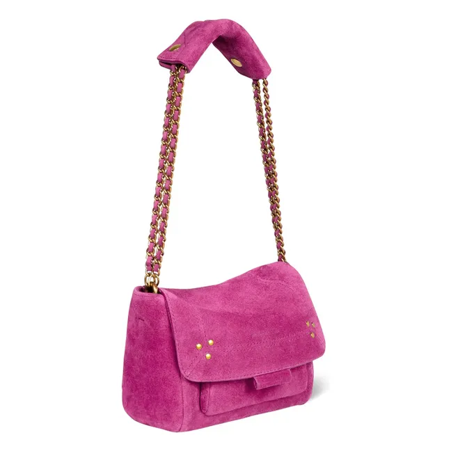 Sac Lulu S Croûte de Velours | Rose fuschia