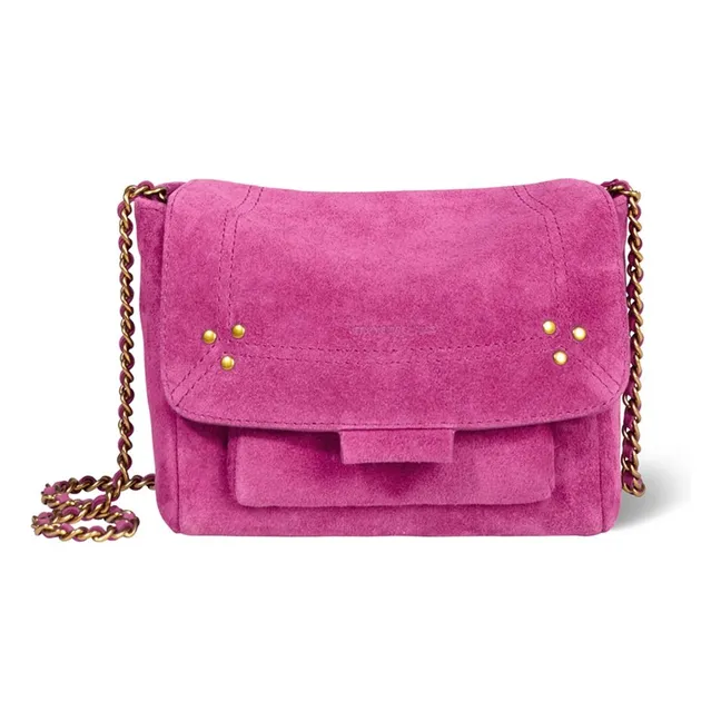 Sac Lulu S Croûte de Velours | Rose fuschia