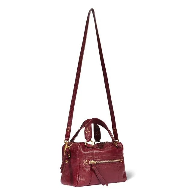 Mini bolsa de cabra Lucky Bowling | Burdeos