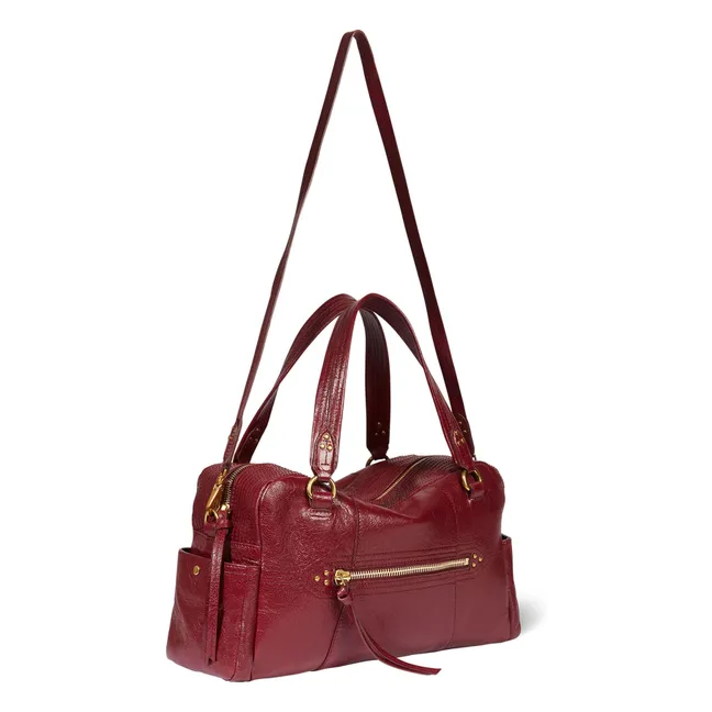 Lucky Bowling Bag Goat | Burgundy