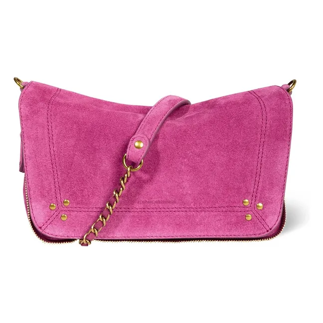 Sac Bobi S Croûte de Velours | Rose fuschia