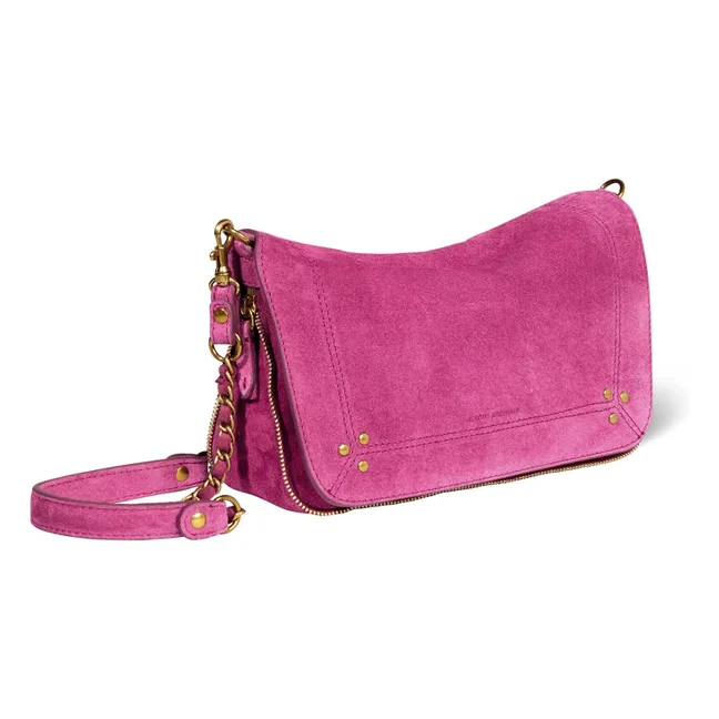 Sac Bobi S Croûte de Velours | Rose fuschia