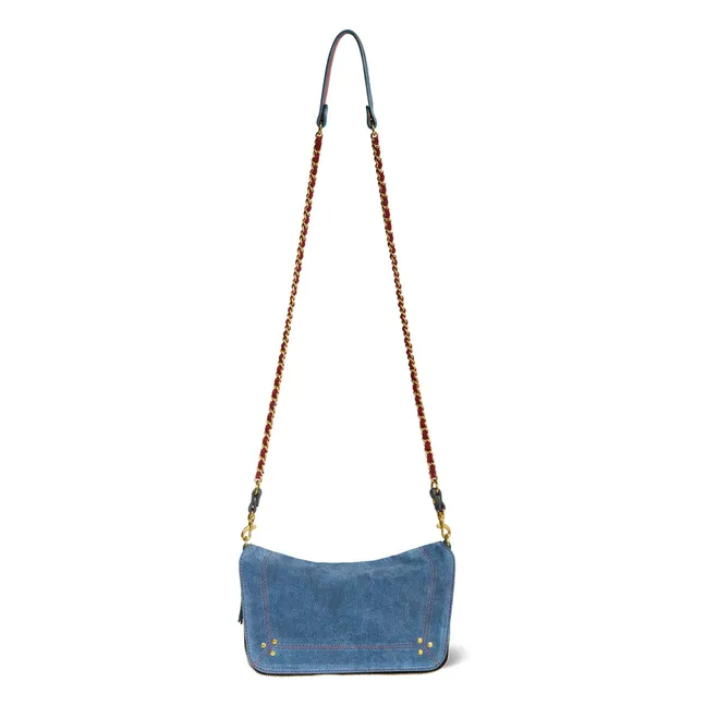 Sac Bobi S Croûte de Velours | Bleu jean