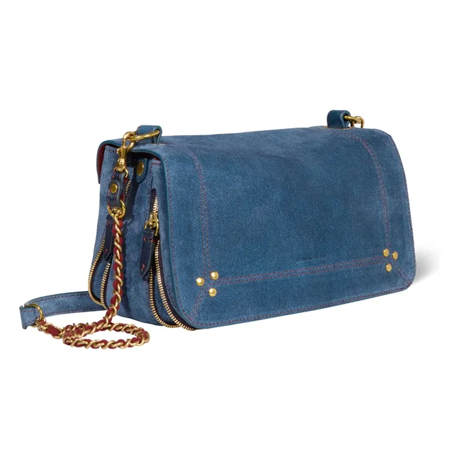 Sac Bobi Croûte Velours | Bleu jean