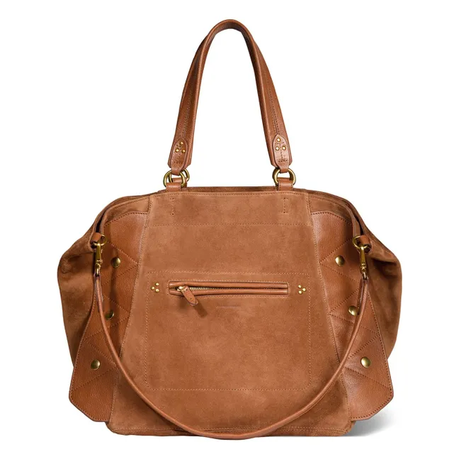 Sac Roger Croûte de Velours | Caramel