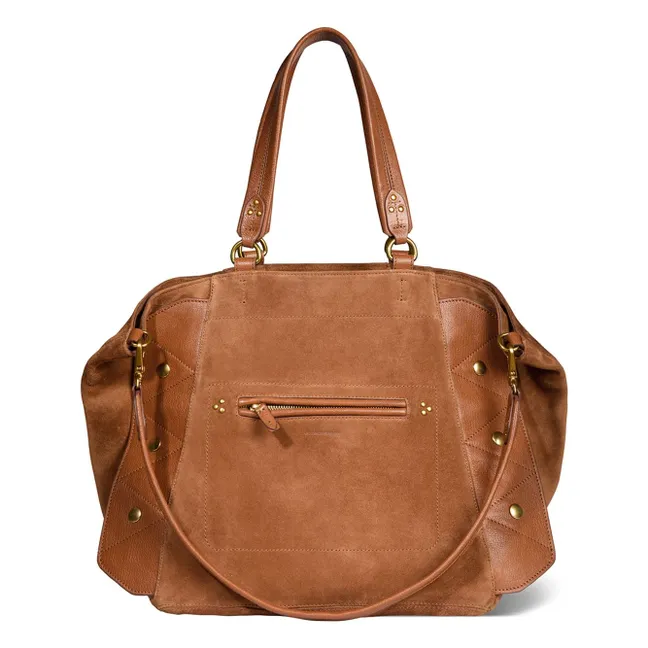 Sac Roger Croûte Velours | Caramel